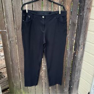 Chico’s So Slimming Black Pants Sz 14 Short U.S. 2.5 Short